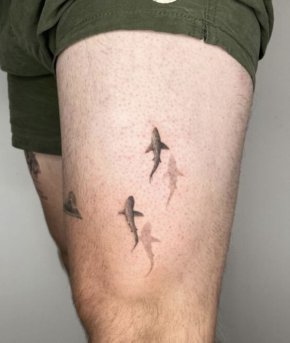 Minimalist Abstract Linework Tattoo