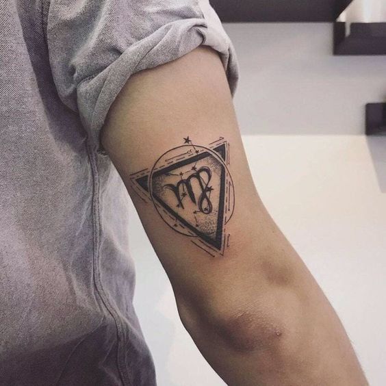 Abstract Brushstroke Tattoo
