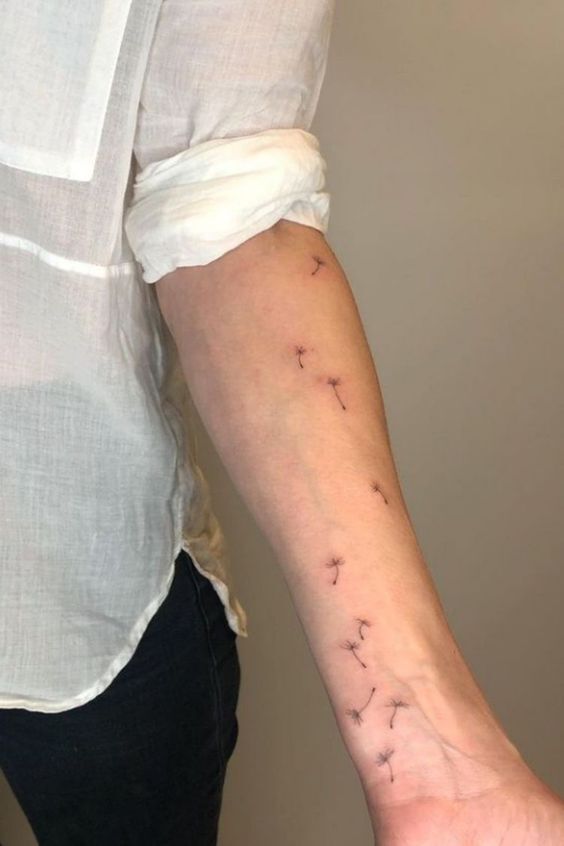 Minimalist Ink Flow Tattoo