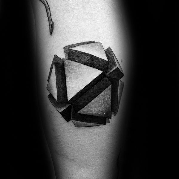 Geometric Precision Tattoo