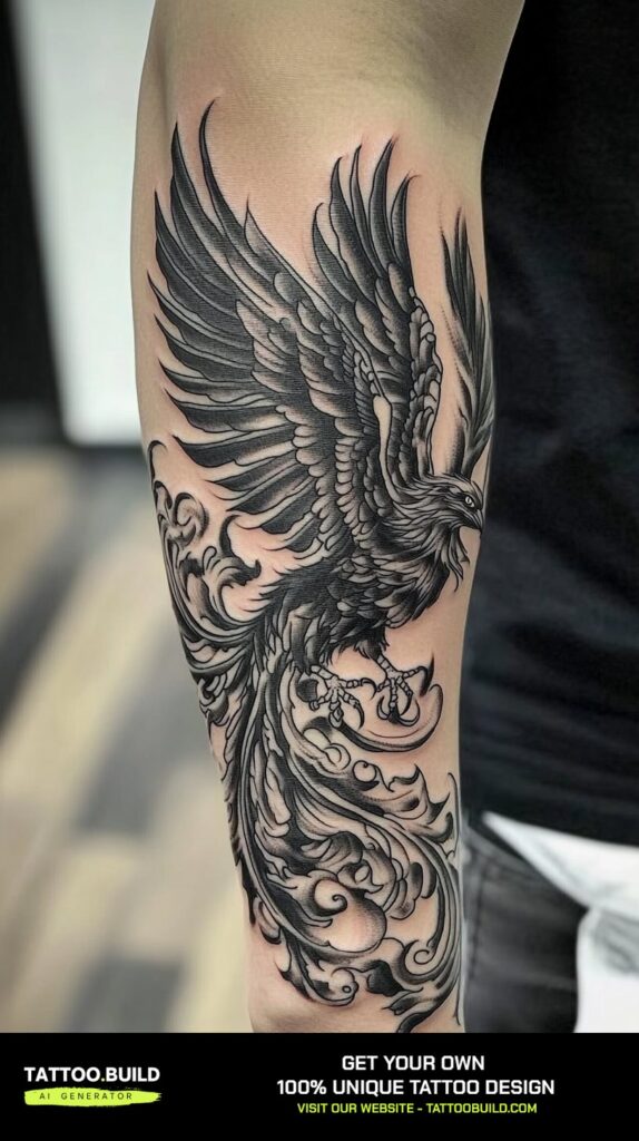 Celestial Balance with Abstract Flow Tattoo